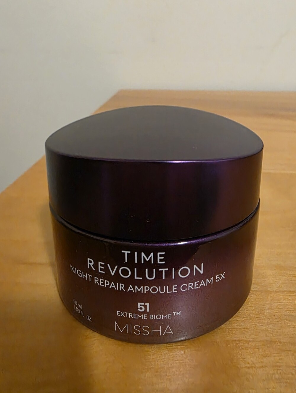 MISSHA Time Revolution Night Repair Ampoule Cream 5X 51 Extreme Biome, 50ml